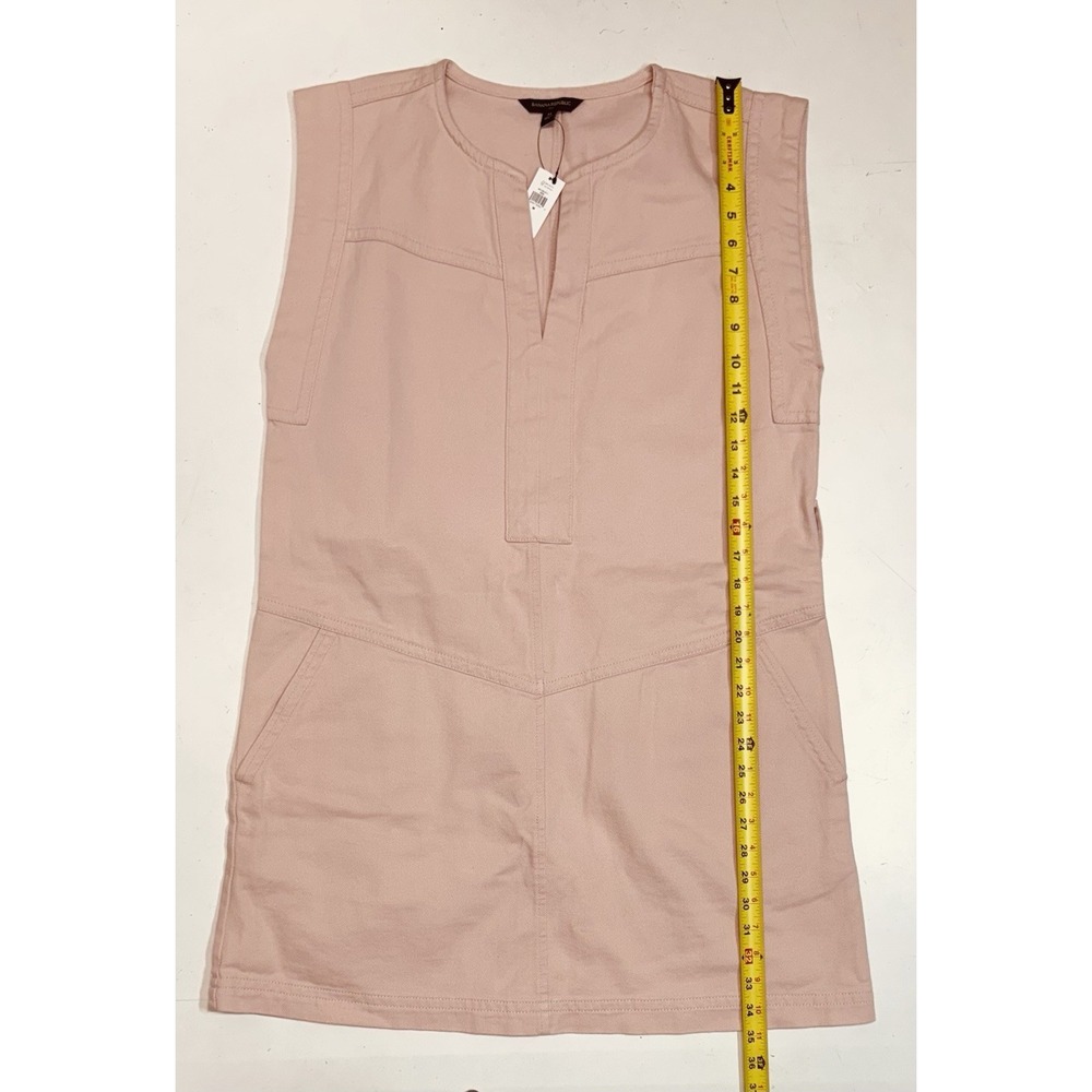 Banana Republic Pink Sleeveless Cotton Sheath Mini Dress Women's Size Medium New